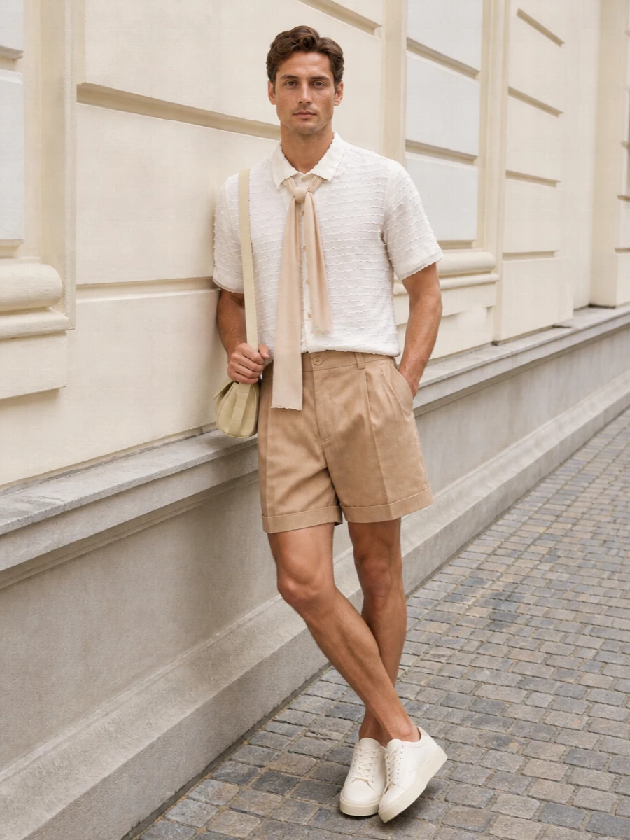 Jacquemus shorts jil sander sneakers summer outfit