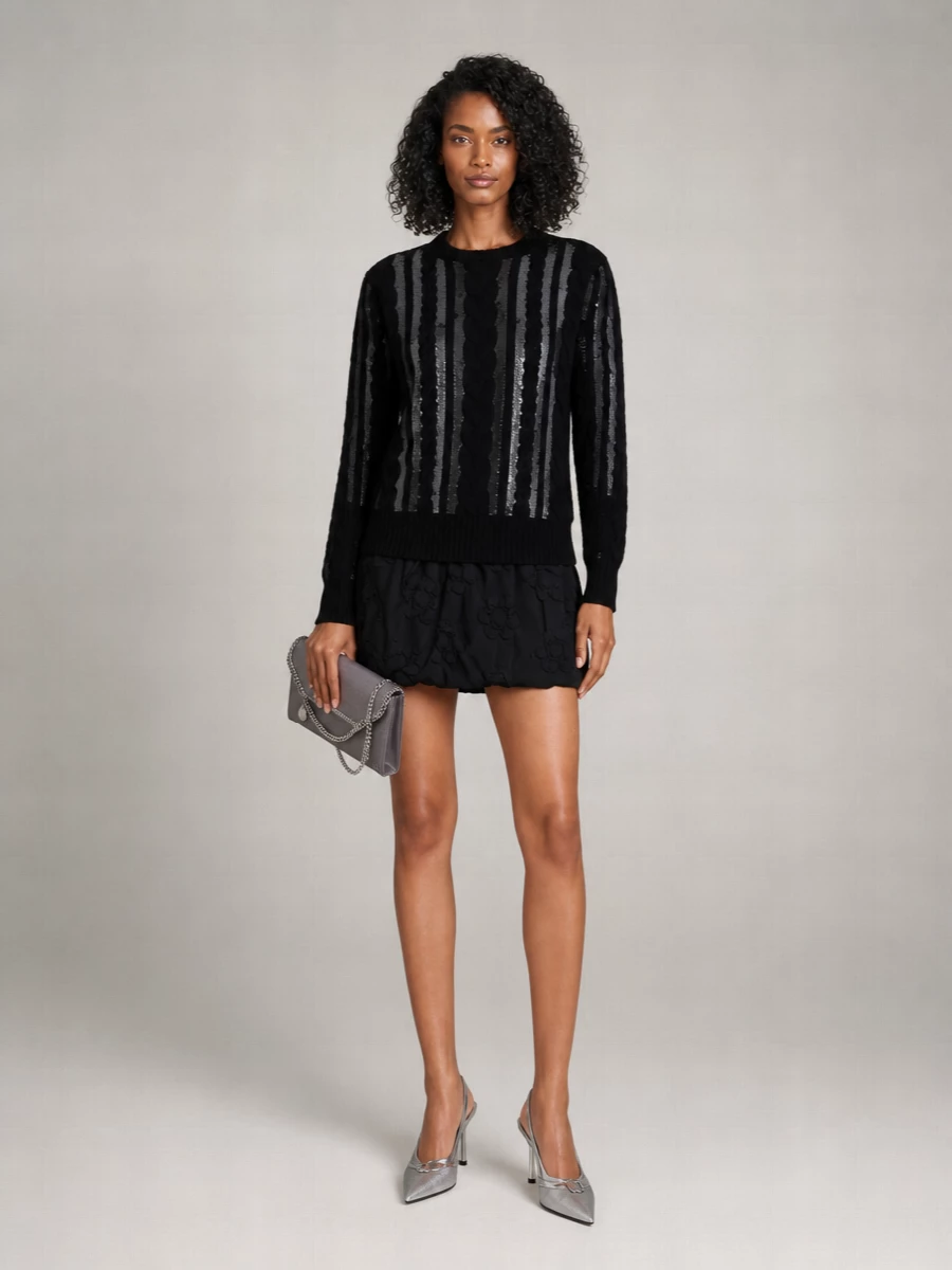 Max Mara Cashmere Wool Ribbed Sweater Dress