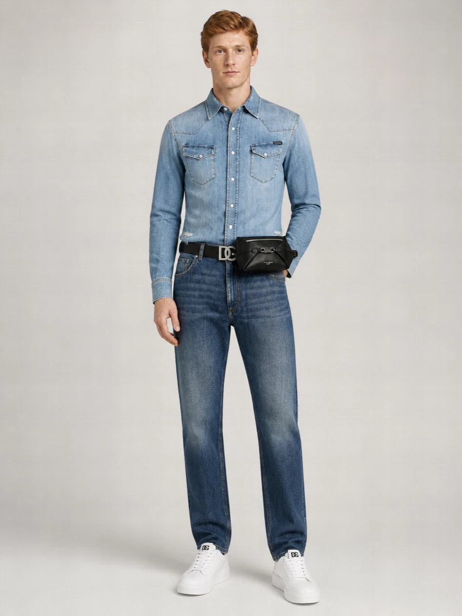 Dolce&Gabbana Denim Long-Sleeve Shirt