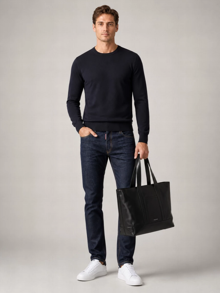 Dolce&Gabbana Virgin Wool Ribbed Crew Neck Sweater
