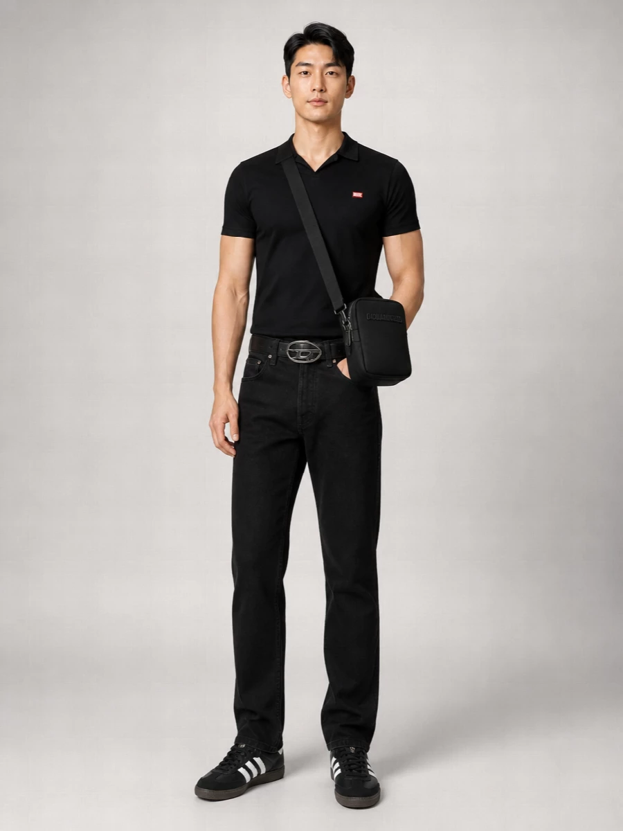 Dsquared2 Logo Canvas Messenger Bag