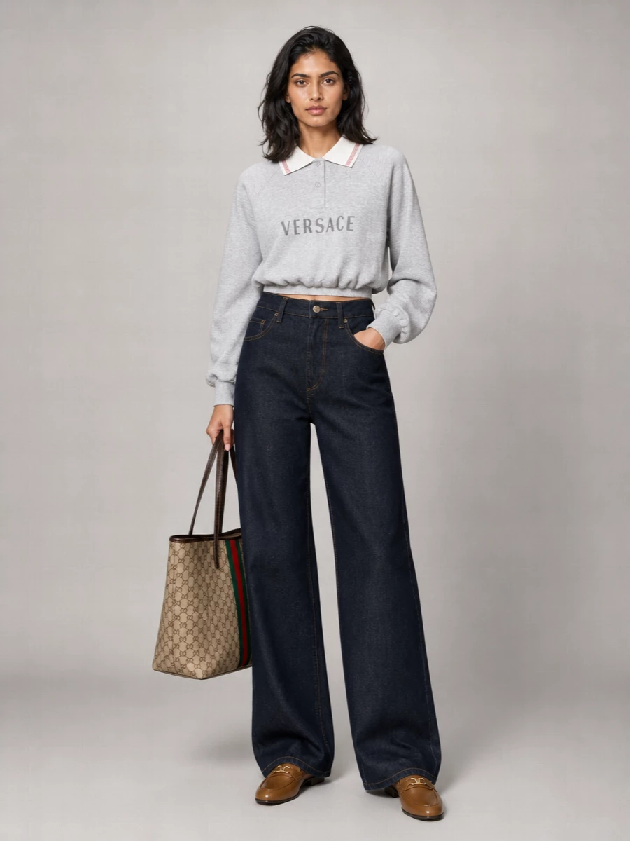Gucci Large Coated Canvas Tote Bag