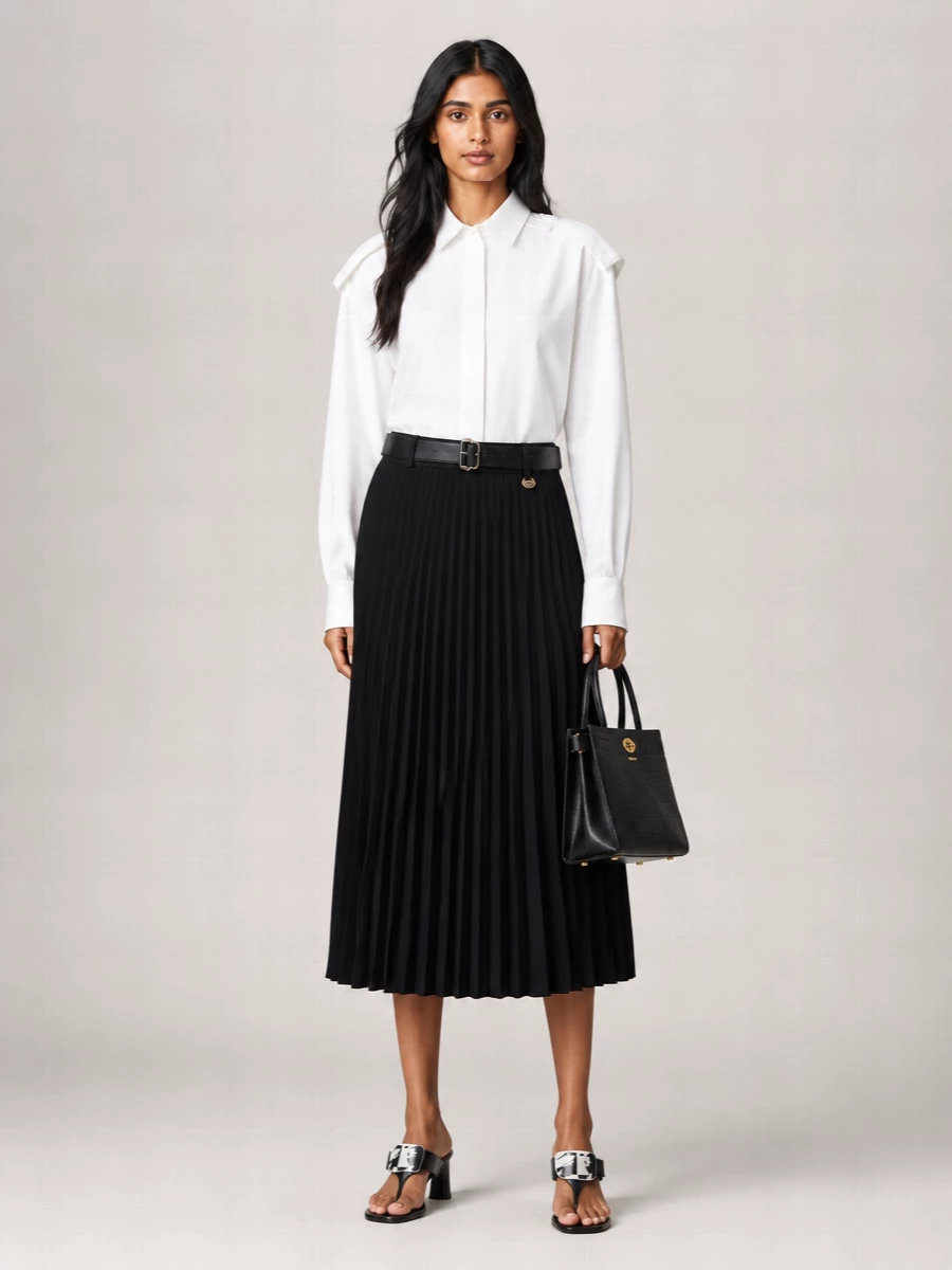 Burberry Pleated Skirt
