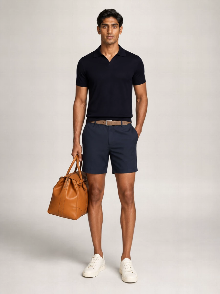 Brunello Cucinelli Logo-Print Deck Shorts