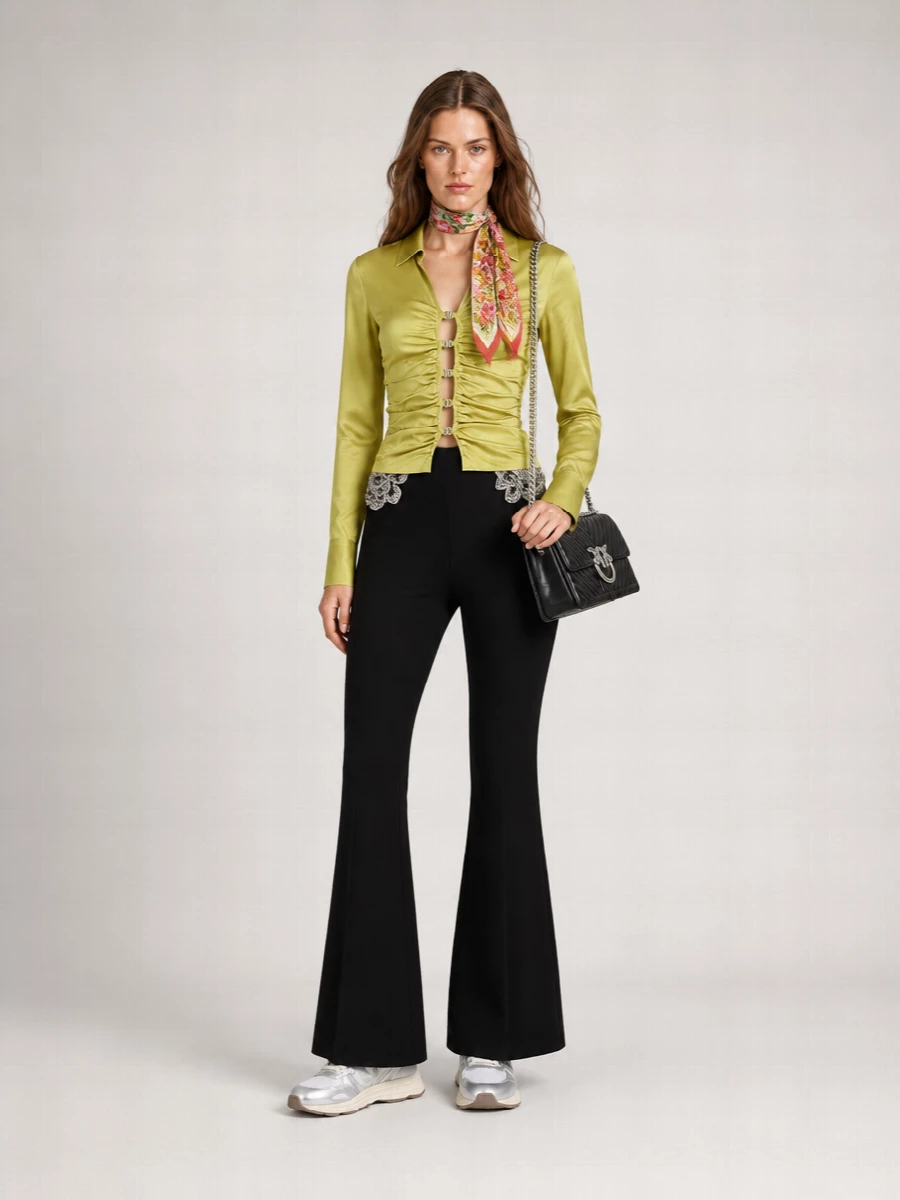 Pinko Gathered Shirt