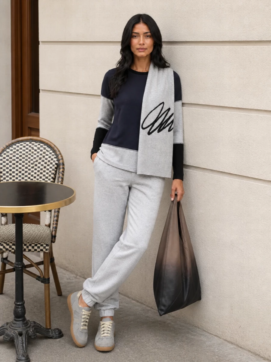 Gimaguas long sleeve grey joggers margiela sneakers