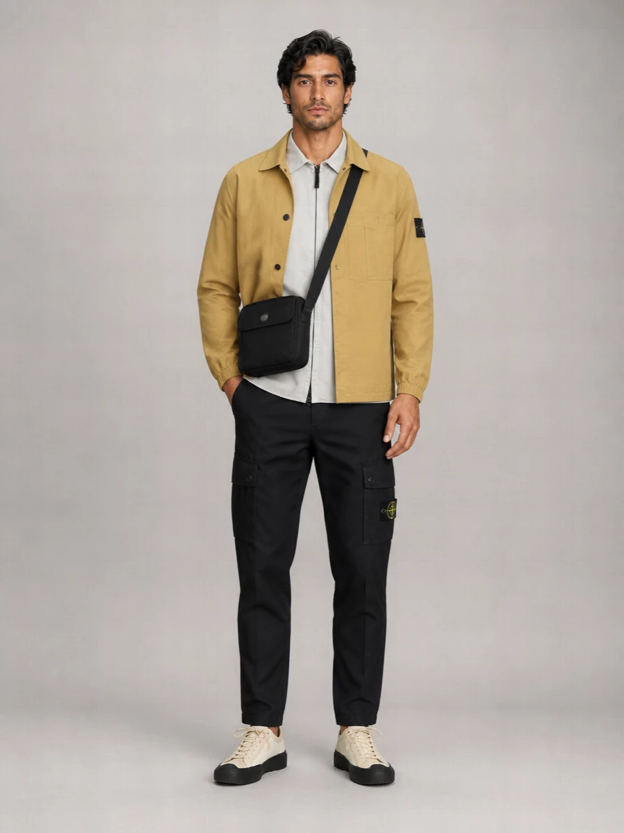 Stone Island Cotton Relaxed-Fit Shirt Jacket