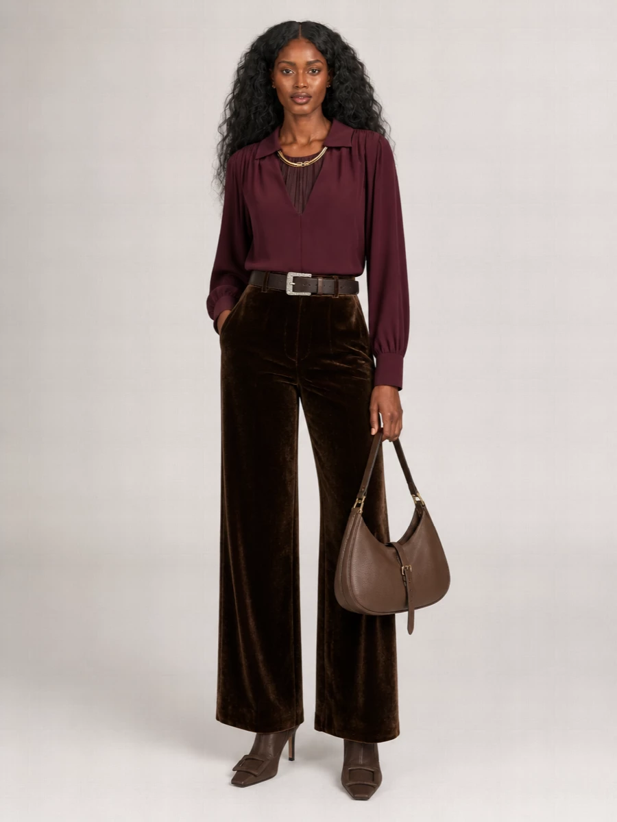 Etro Silk Wide-Leg Trousers