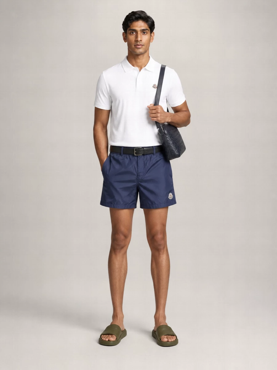 Moncler Straight-Leg Swim Shorts