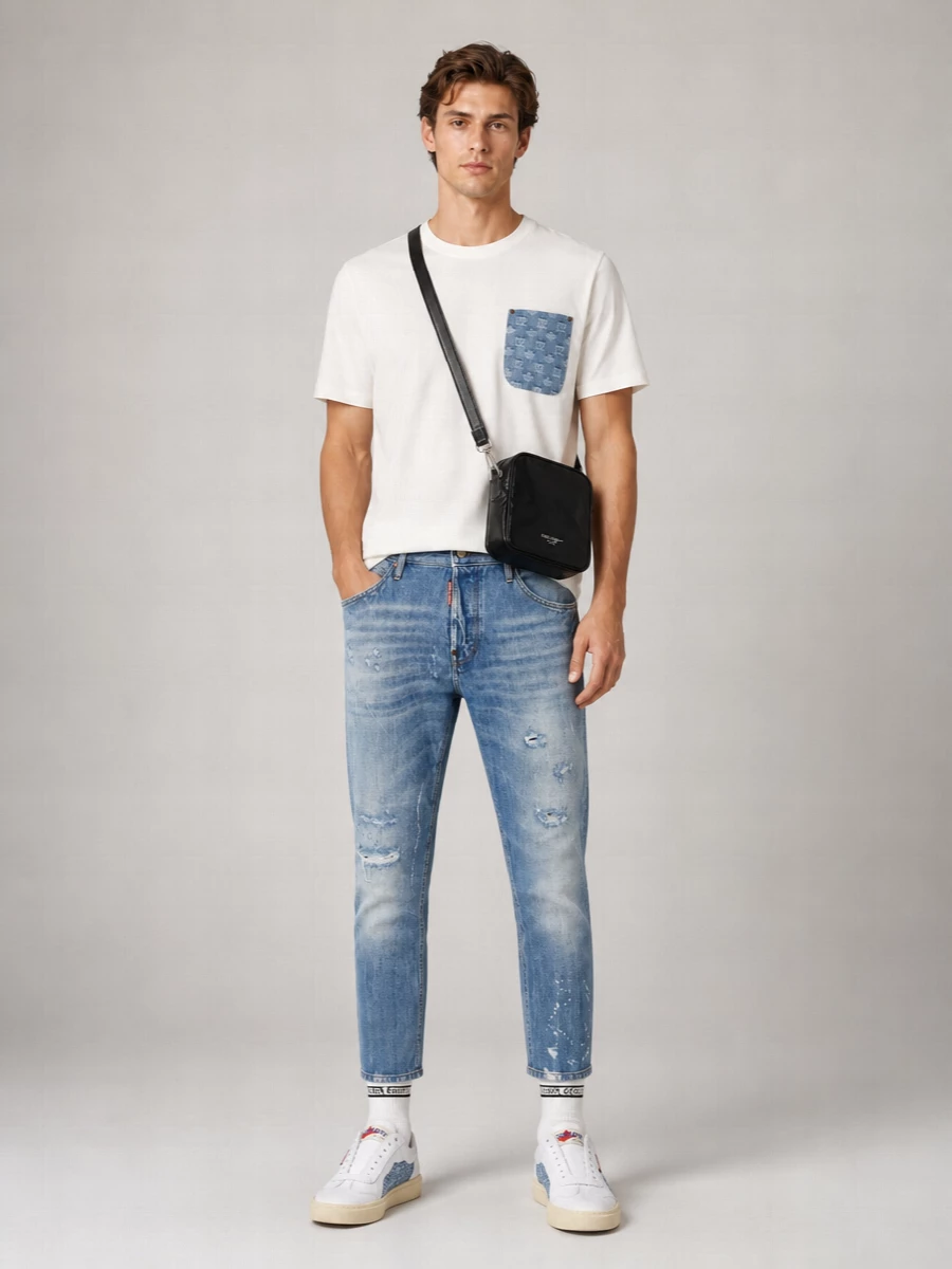 Dsquared2 Denim Low-Rise Straight-Leg Jeans