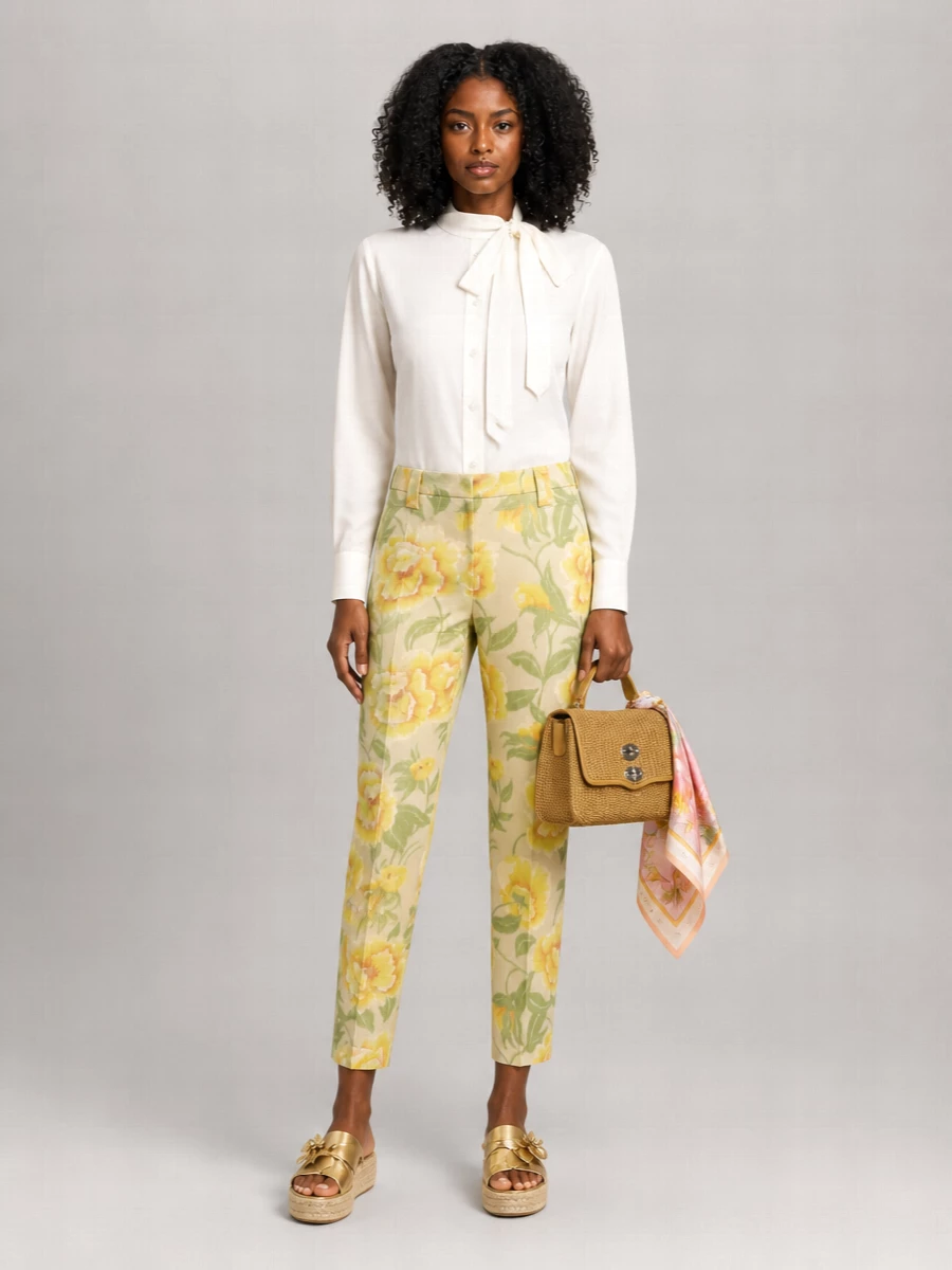 Kenzo Cropped Straight-Leg Trousers