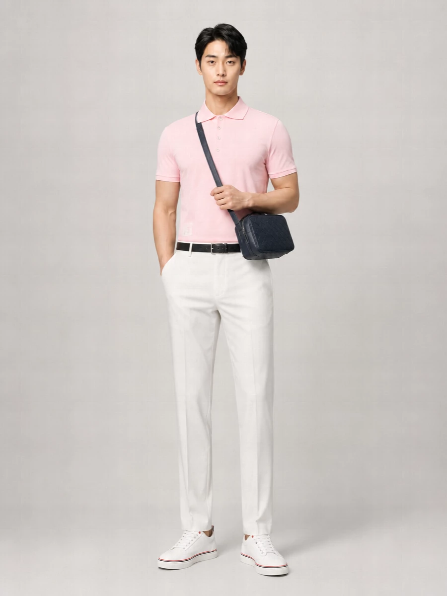 Thom Browne Cotton Piqué Panelled Short-Sleeve Polo Shirt