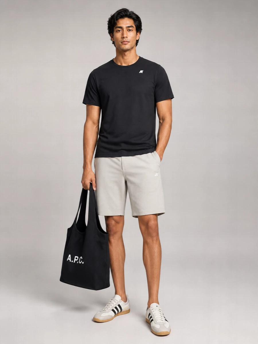K-Way Cotton Ribbed Crew-Neck T-Shirt