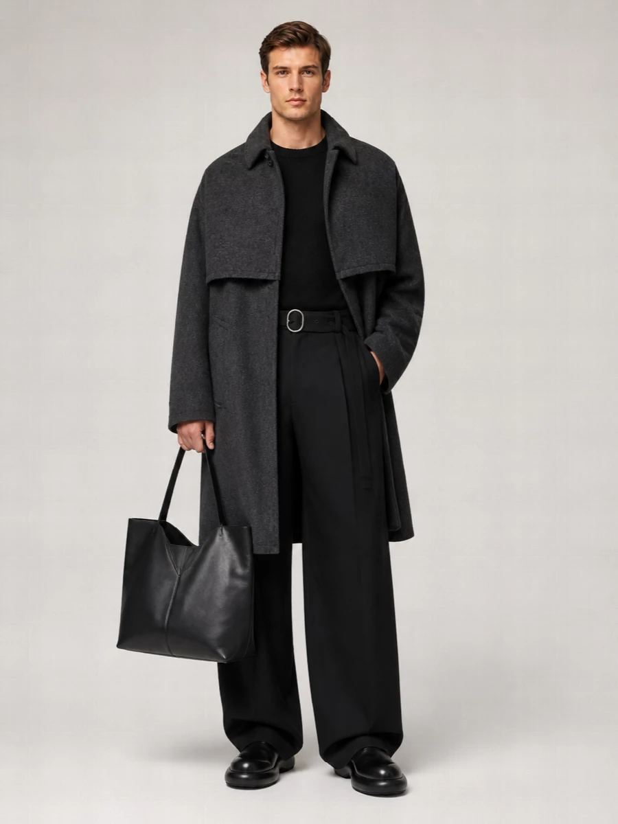 Jil Sander Wool Cape Coat Sport 131