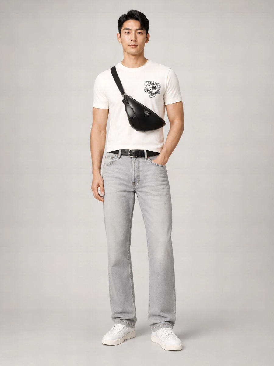 Amiri Graphic Print Crew Neck Short Sleeve T-Shirt