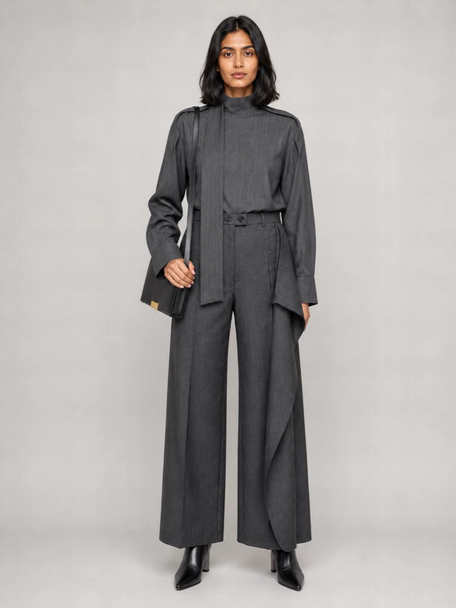 Jil Sander Wide-Leg Suit Trousers