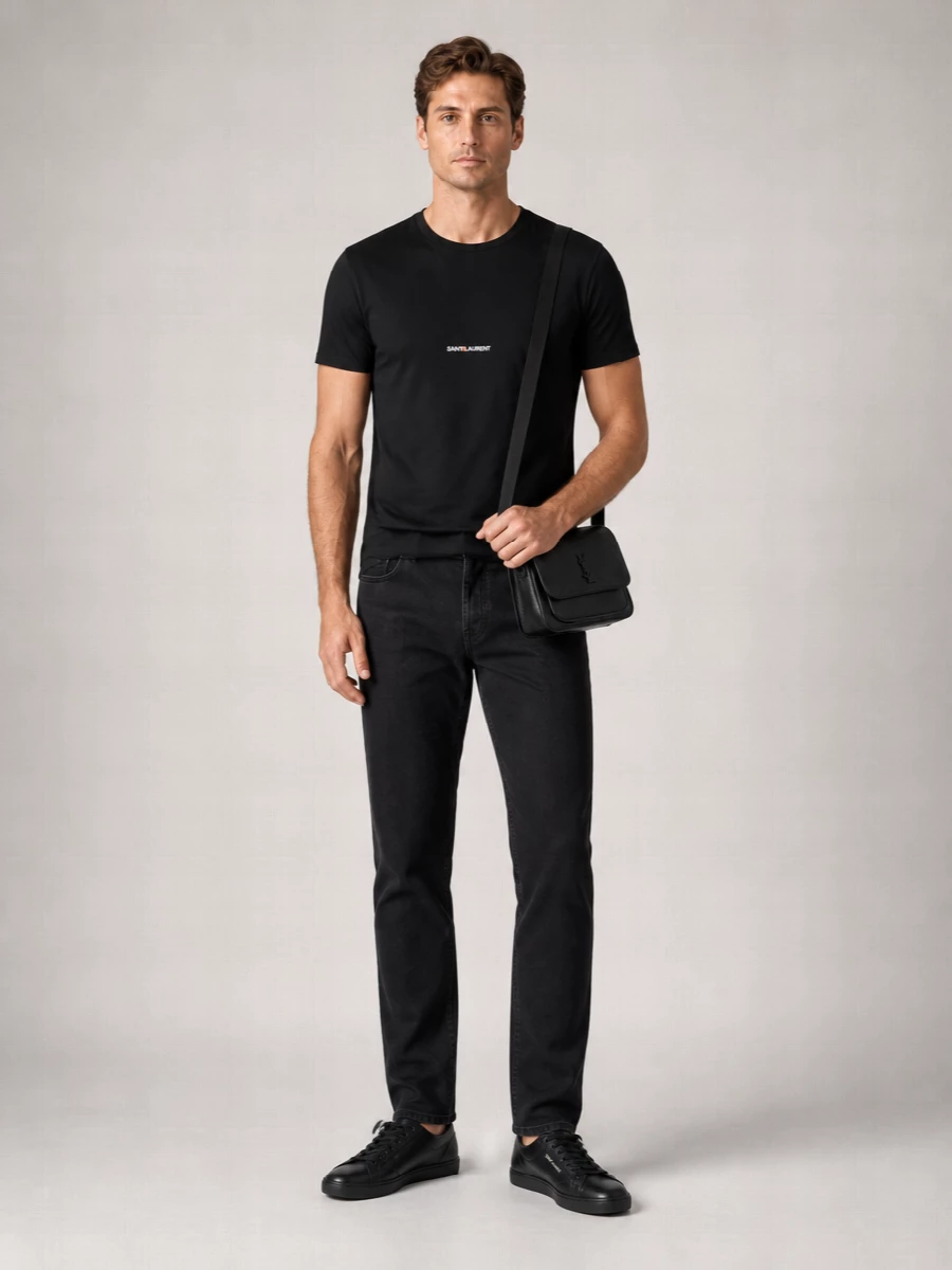 Saint Laurent Leather Low-Top Sneakers