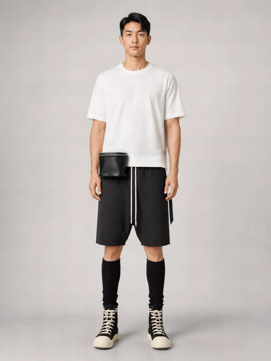 Rick Owens Drkshdw Denim High-Top Boots