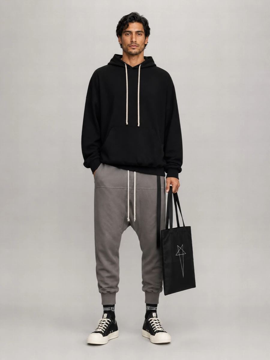 Rick Owens Drkshdw Oversized Cotton Hoodie
