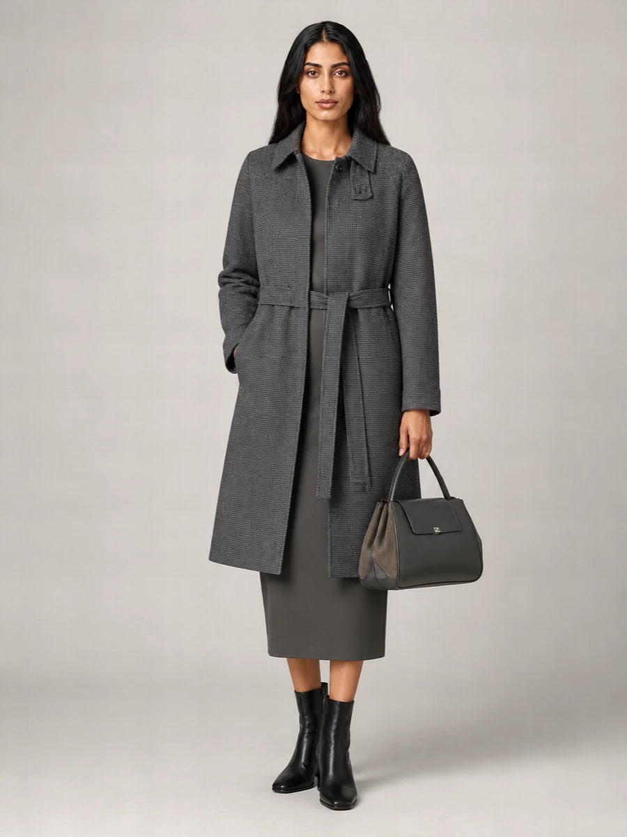 Dunst wool relaxed coat