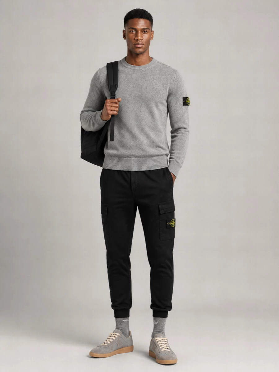 Stone Island Ribbed Crewneck Sweater