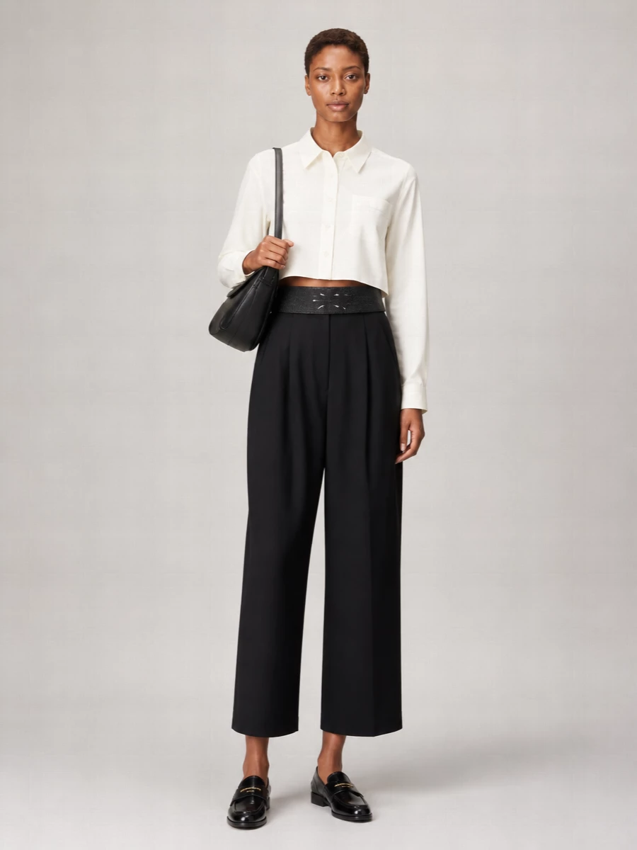 Alexander Wang Cropped Cotton Shirt