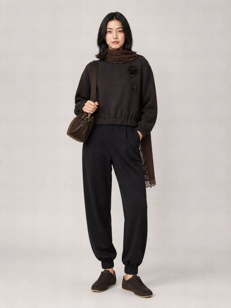Giuseppe Di Morabito Floral-Appliqué Sweatshirt