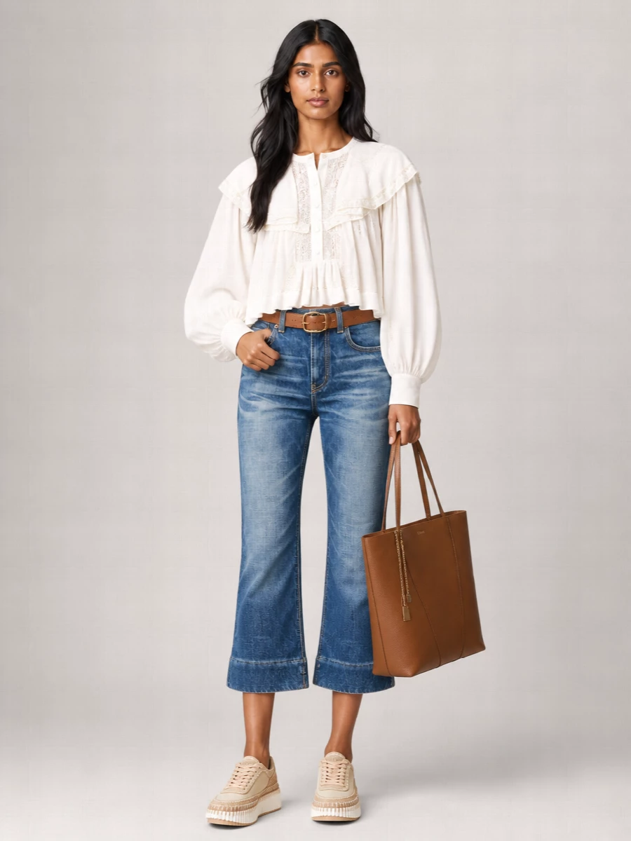 Chloé Chloé Spin Medium Leather Tote Bag