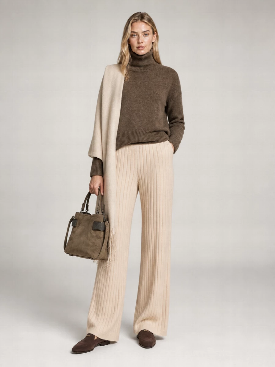 Loulou Studio Cashmere Ribbed Turtleneck Jumper