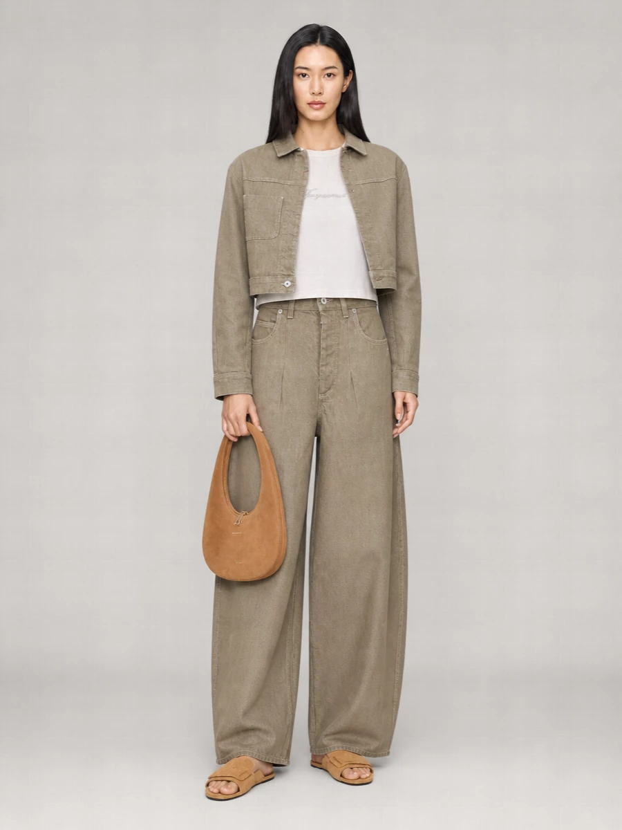 Jacquemus Denim Cropped Cargo Jacket