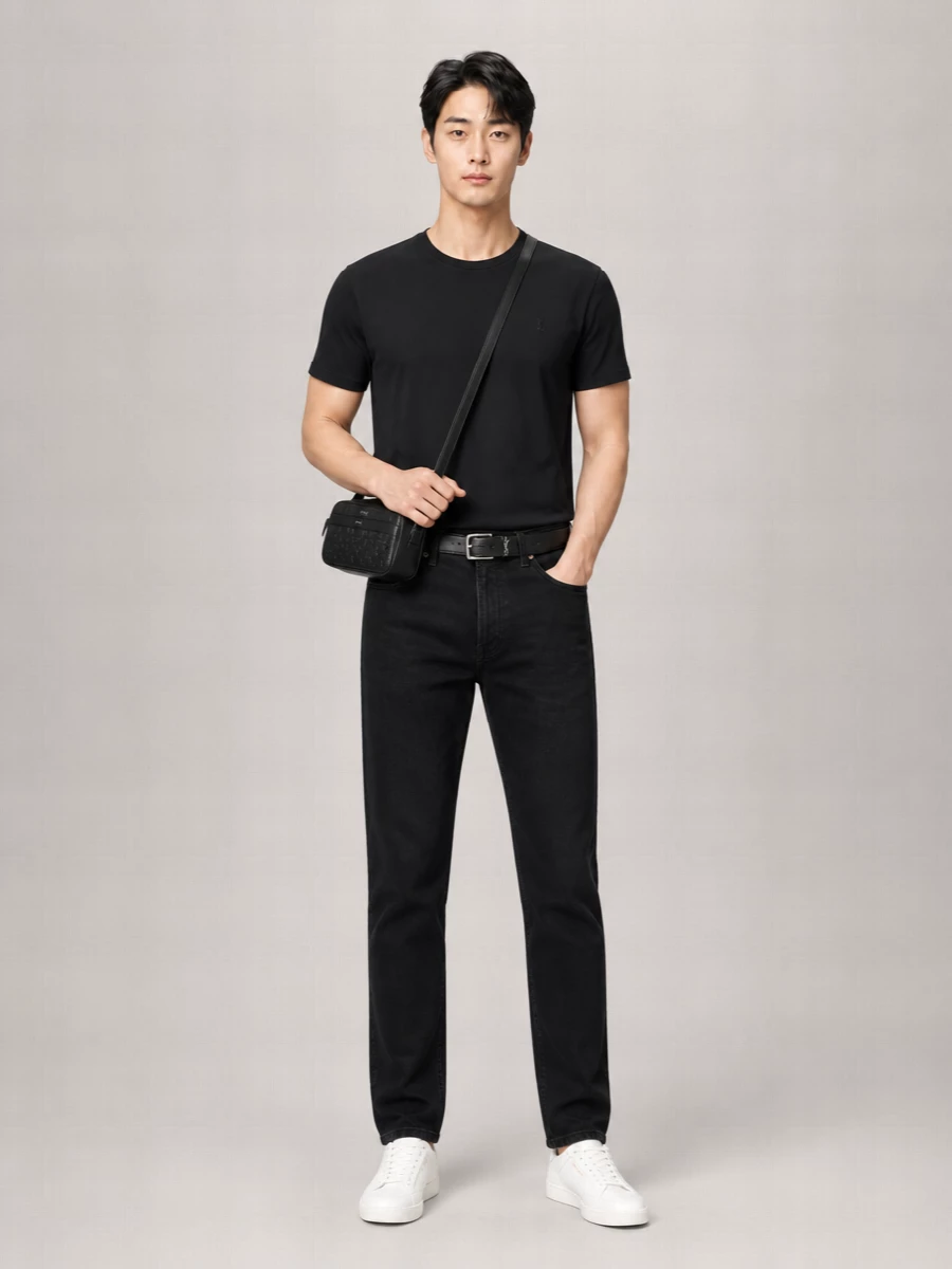 Saint Laurent Logo Cotton T-Shirt