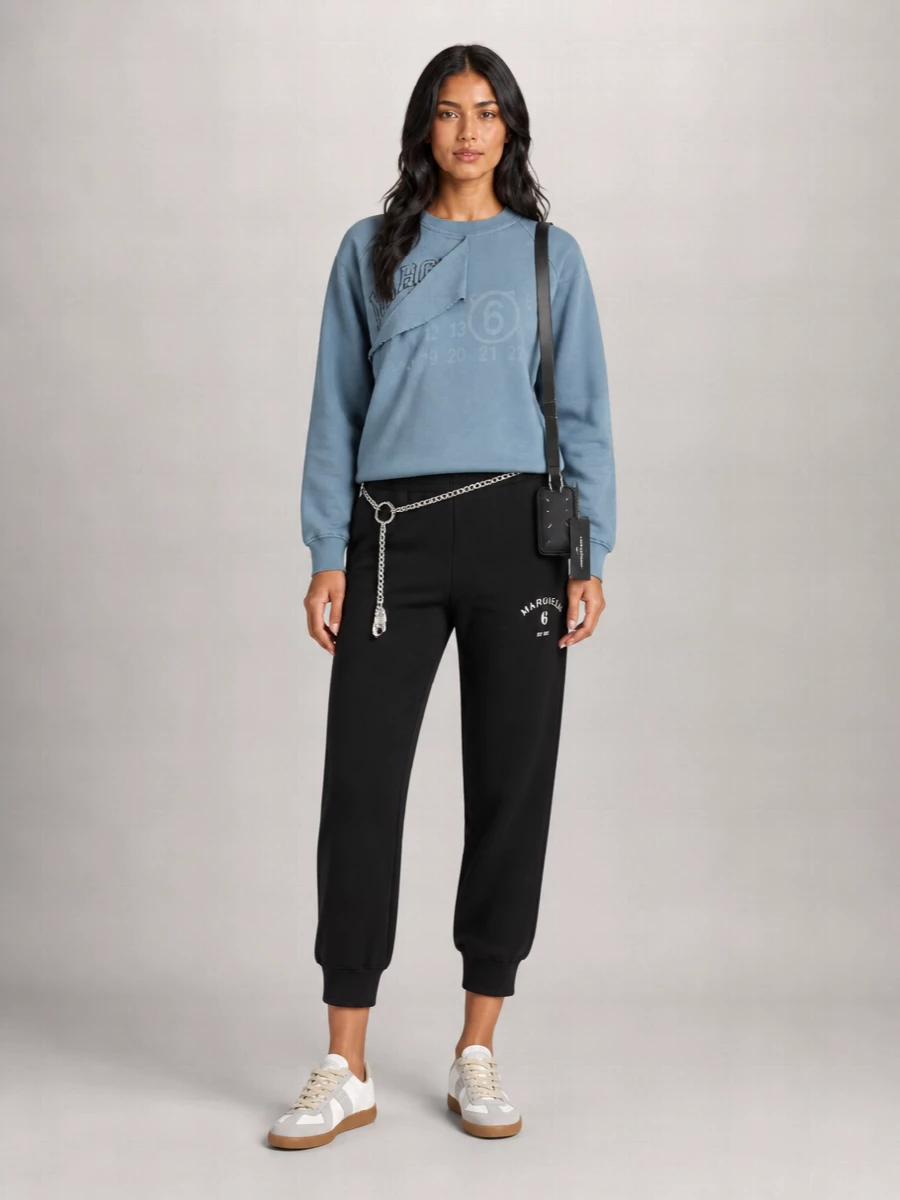 Mm6 Maison Margiela Cotton Logo-Print Sweatshirt