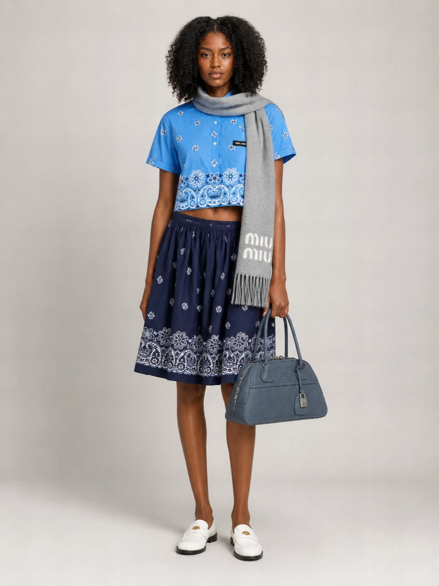 Miu Miu Leather Loafers