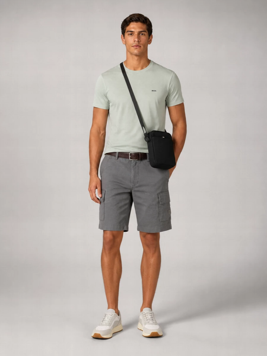 Boss Linen Cargo Shorts
