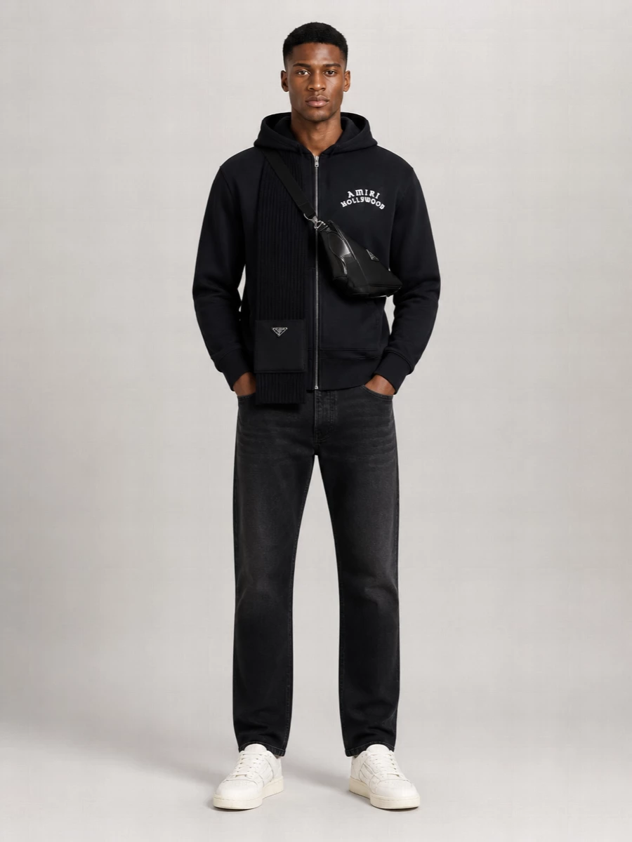 Amiri Cotton Zip Hoodie