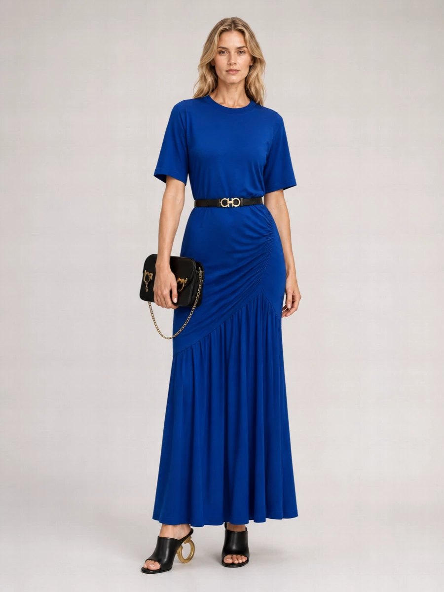 Ferragamo Draped Maxi Dress