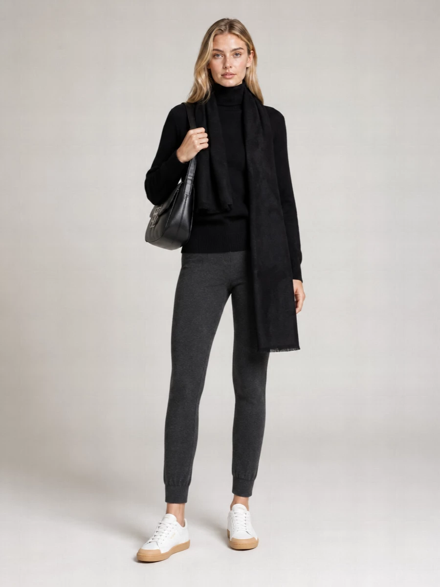 Saint Laurent Cashmere High-Rise Leggings