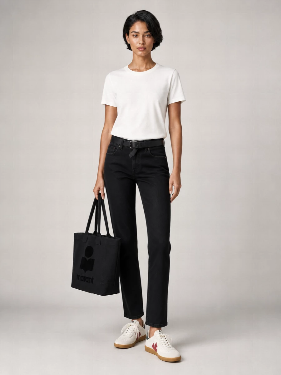 Isabel Marant Cotton Relaxed-Fit Logo-Print T-Shirt