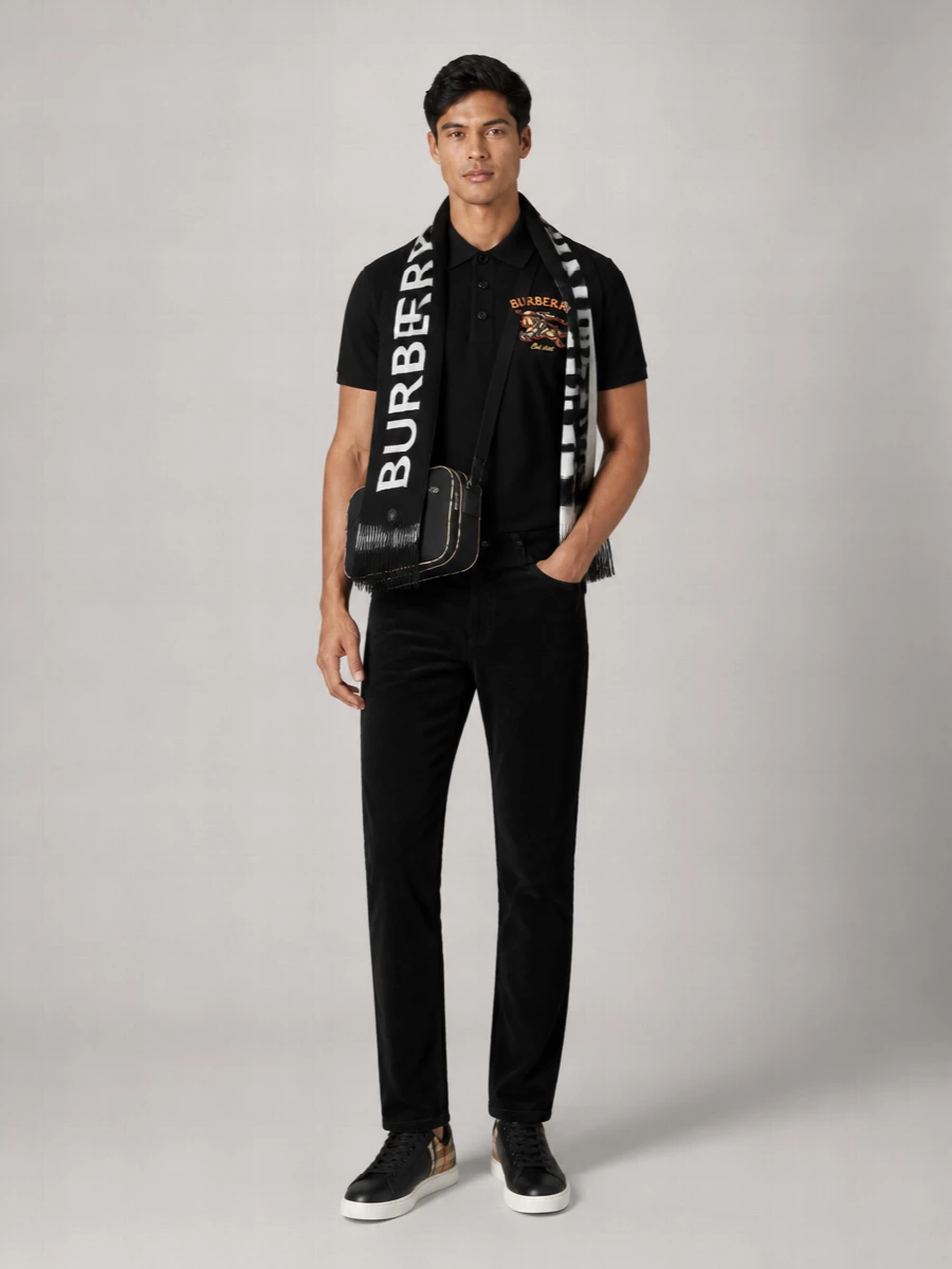 Burberry cotton polo shirt