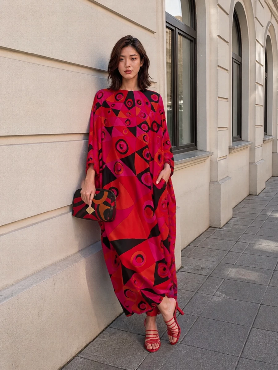 Pucci kaftan red heels pucci pouch