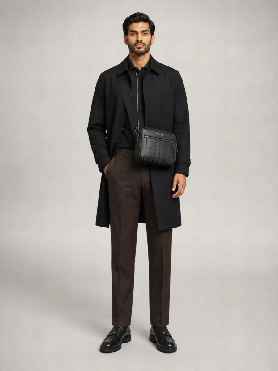 Burberry Cotton Short Trench Coat