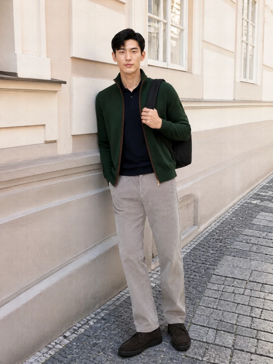Paul smith green zip jacket corduroy trousers