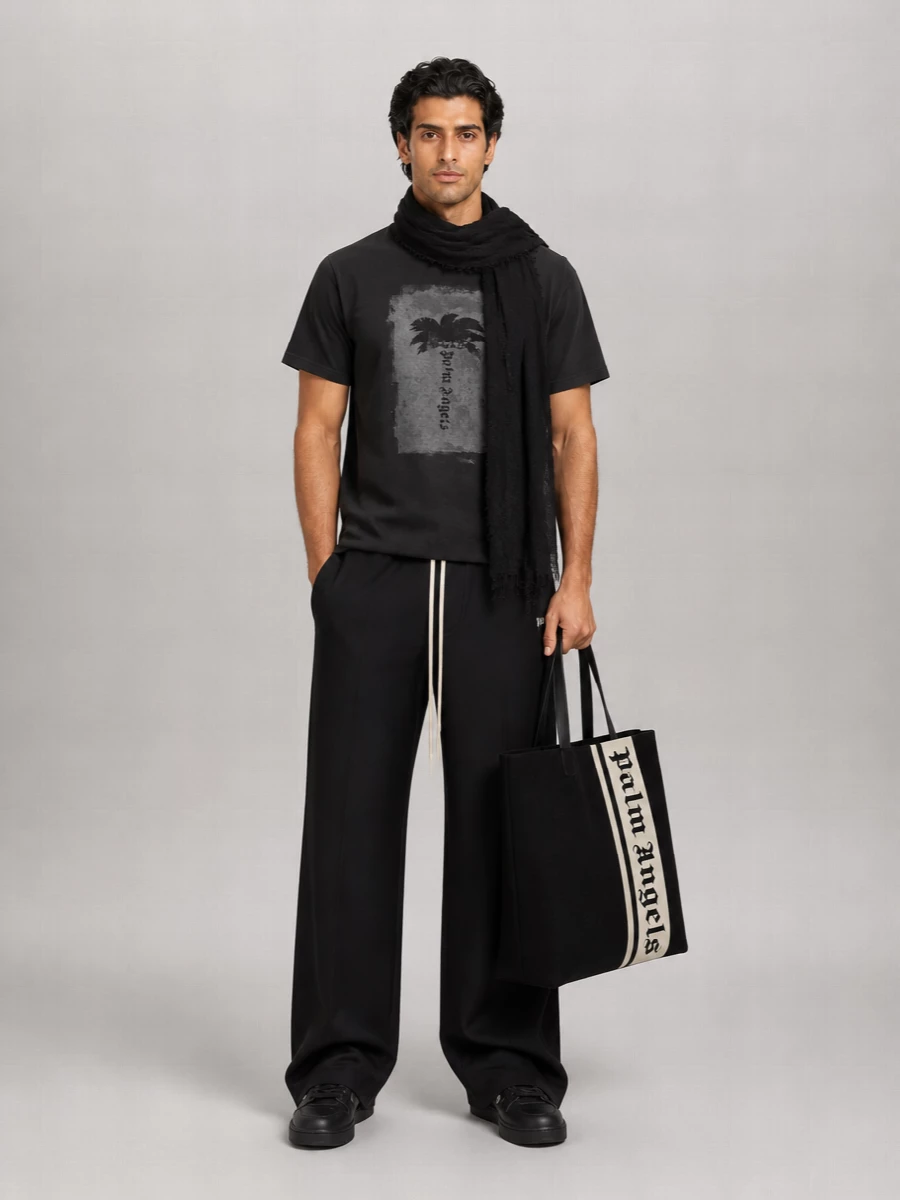 Palm Angels Cotton Graphic-Print T-Shirt