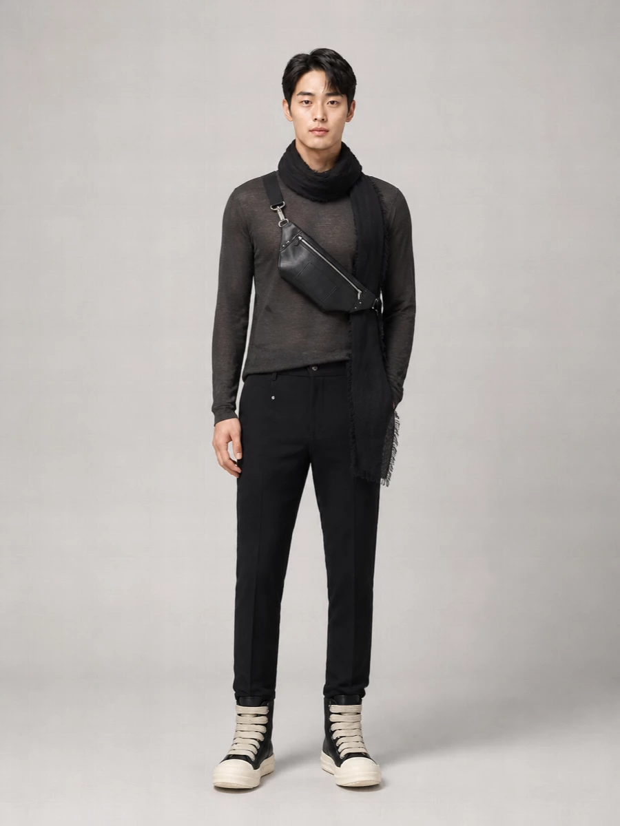 Rick Owens Wool Oversized T-Shirt