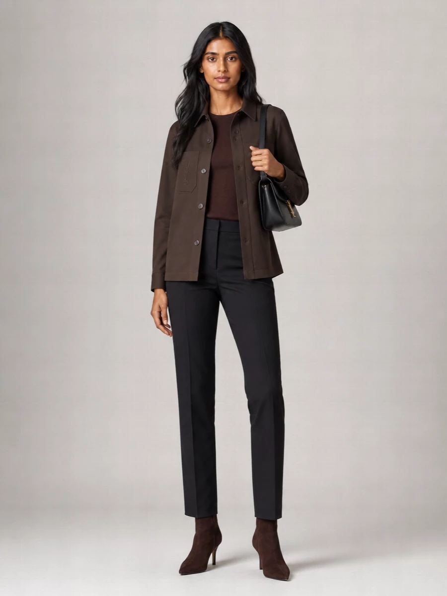 Saint Laurent Gabardine Shirt Jacket