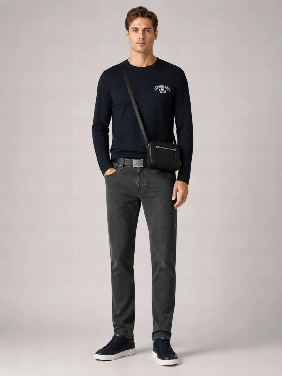 Emporio Armani Long-Sleeve Cotton T-Shirt