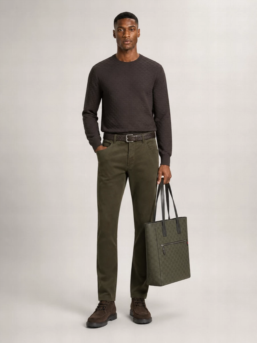 Giorgio Armani Corduroy Straight-Leg Pants