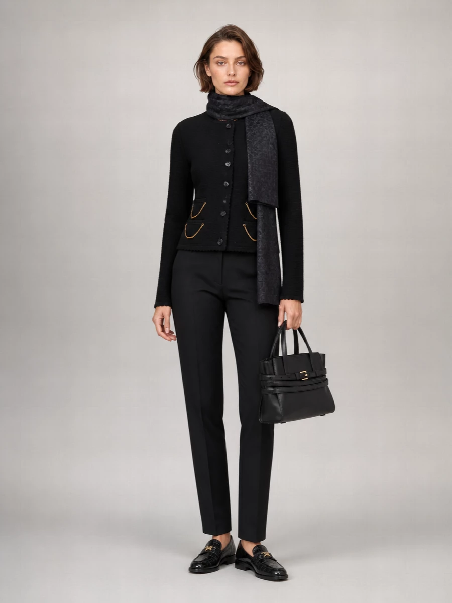 Moschino Wool Chain Cardigan