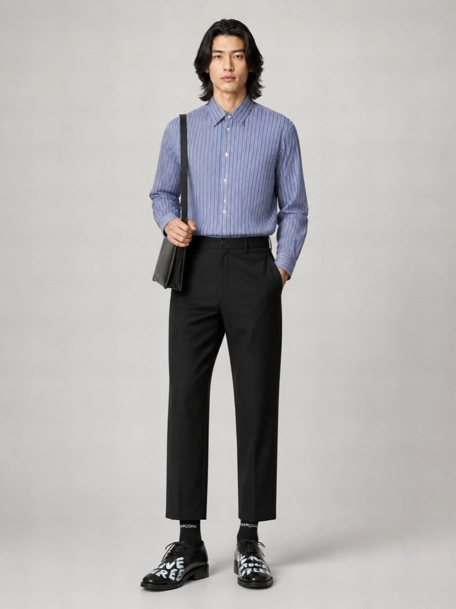 Comme Des Garçons Leather Lace-Up Derby Shoes