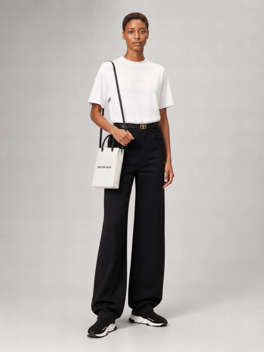 Balenciaga Cotton Medium Fit Short Sleeve T-Shirt